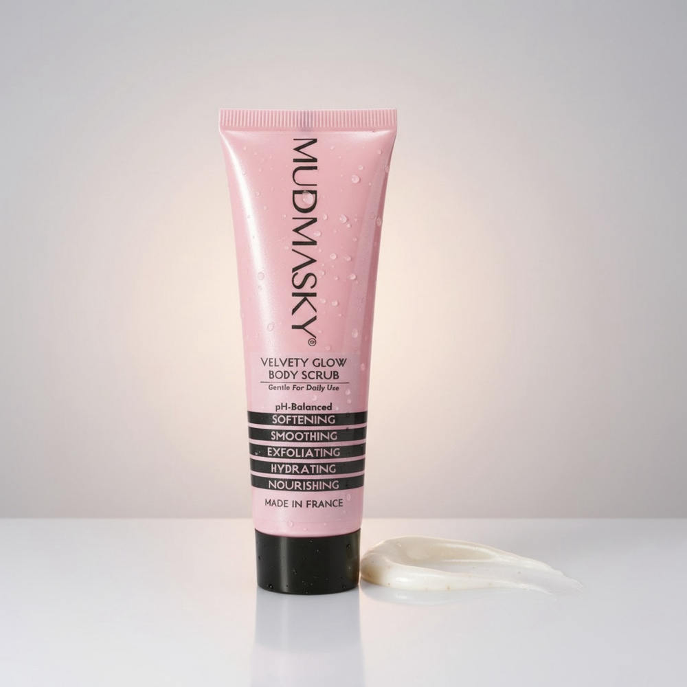 Mudmasky Velvety Glow Body Scrub 40ml New Exfoliating Hydrating